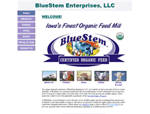 Tablet Screenshot of bluestemorganics.com